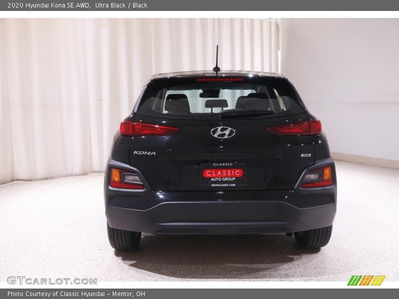 Ultra Black / Black 2020 Hyundai Kona SE AWD