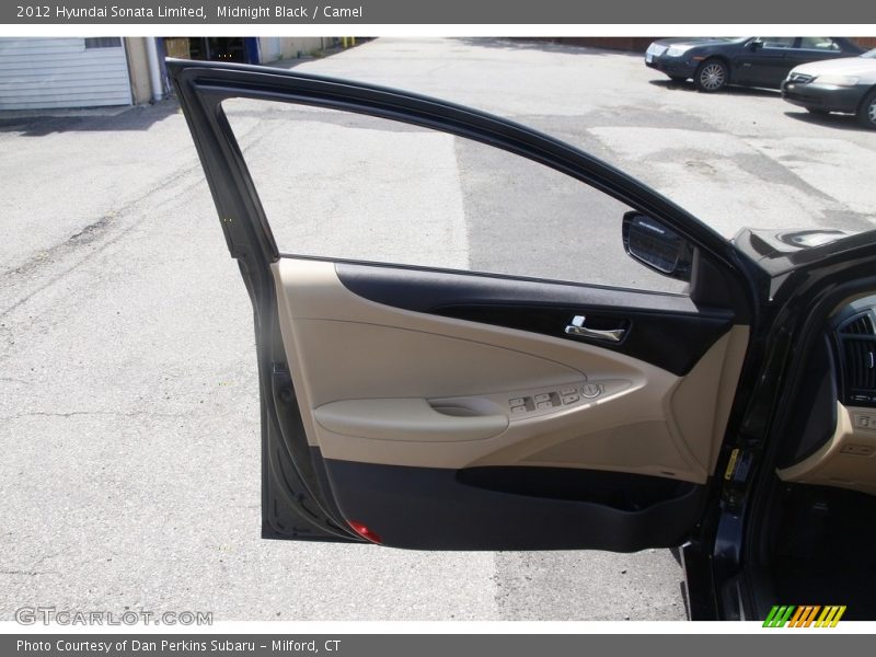 Midnight Black / Camel 2012 Hyundai Sonata Limited
