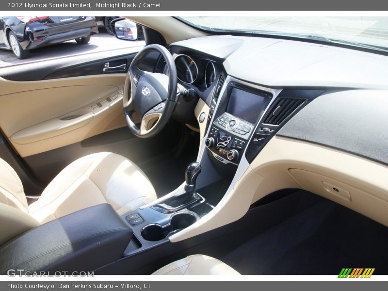 Midnight Black / Camel 2012 Hyundai Sonata Limited