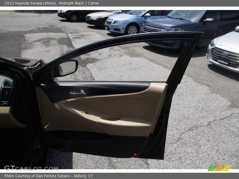 Midnight Black / Camel 2012 Hyundai Sonata Limited