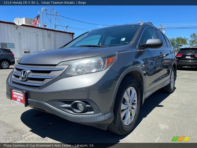 Urban Titanium Metallic / Beige 2014 Honda CR-V EX-L