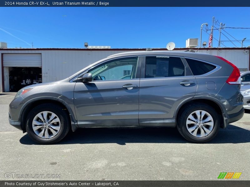 Urban Titanium Metallic / Beige 2014 Honda CR-V EX-L