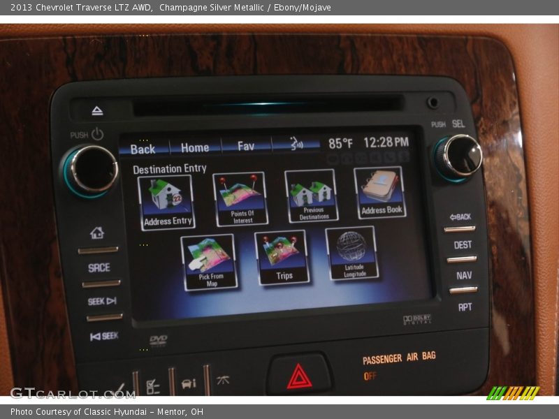 Champagne Silver Metallic / Ebony/Mojave 2013 Chevrolet Traverse LTZ AWD