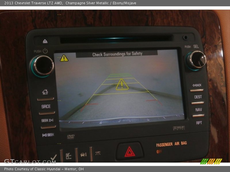 Champagne Silver Metallic / Ebony/Mojave 2013 Chevrolet Traverse LTZ AWD