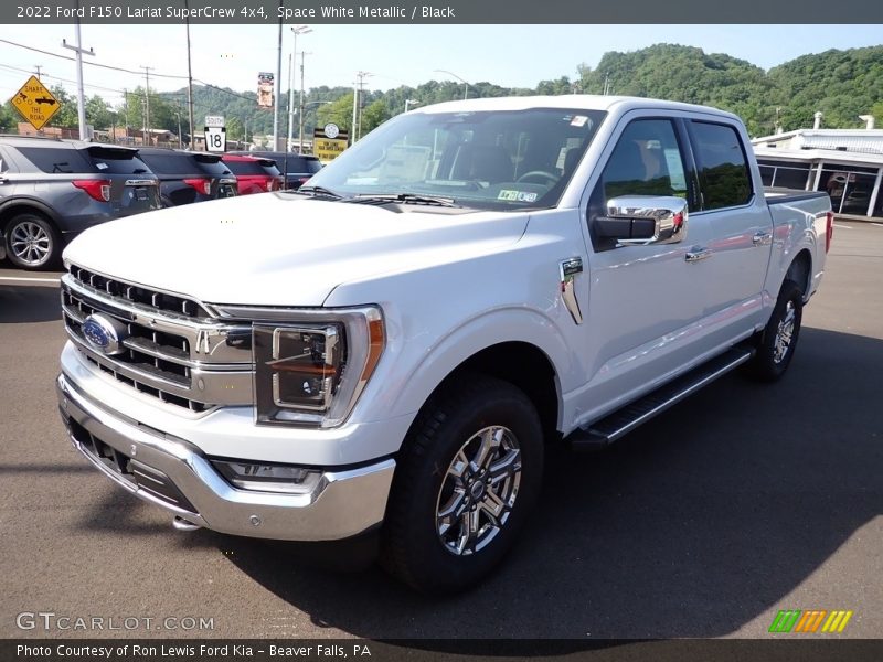 Space White Metallic / Black 2022 Ford F150 Lariat SuperCrew 4x4