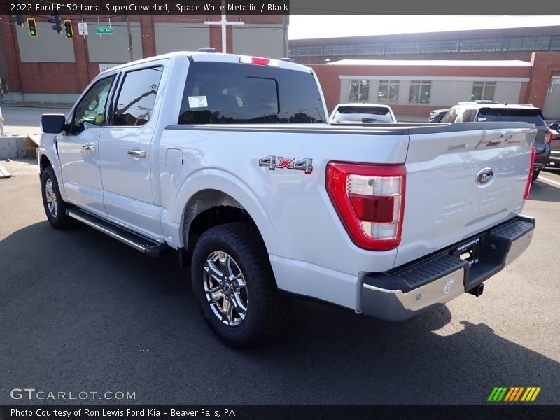 Space White Metallic / Black 2022 Ford F150 Lariat SuperCrew 4x4