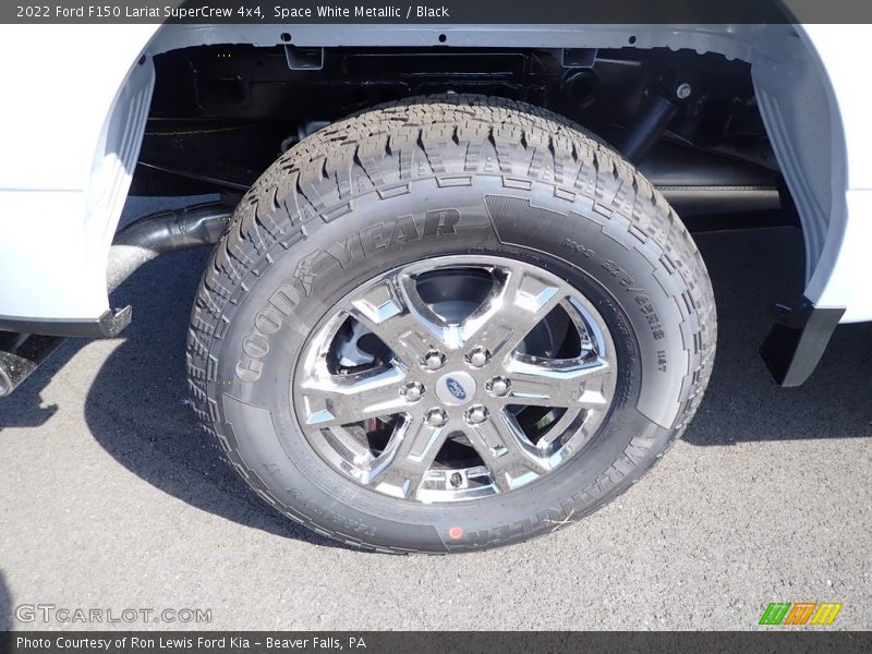 Space White Metallic / Black 2022 Ford F150 Lariat SuperCrew 4x4