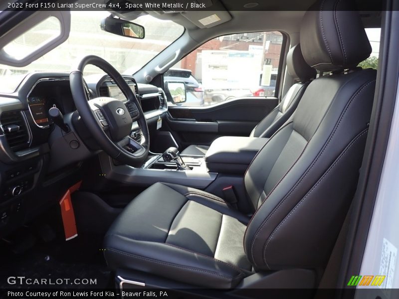 Space White Metallic / Black 2022 Ford F150 Lariat SuperCrew 4x4