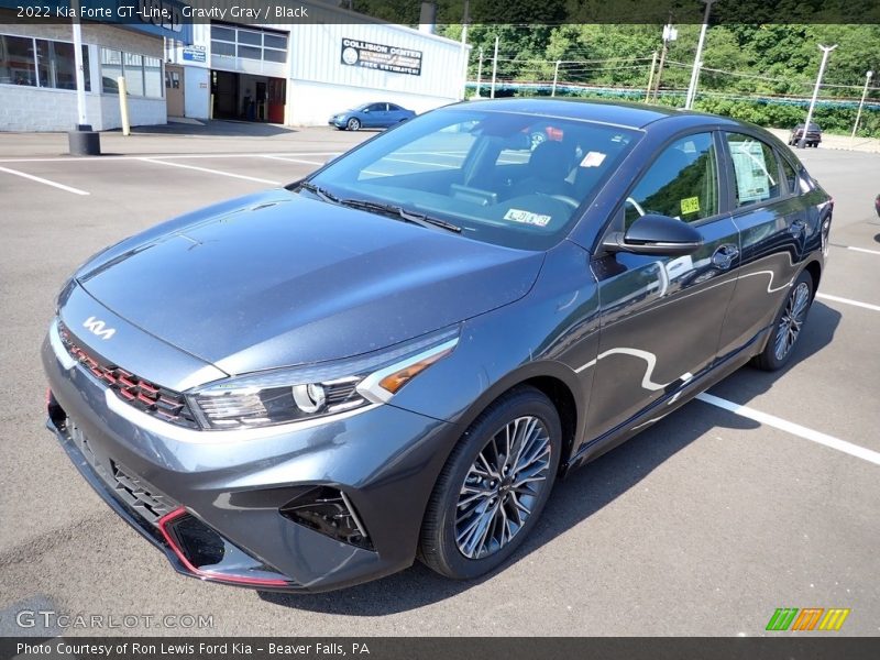 Gravity Gray / Black 2022 Kia Forte GT-Line