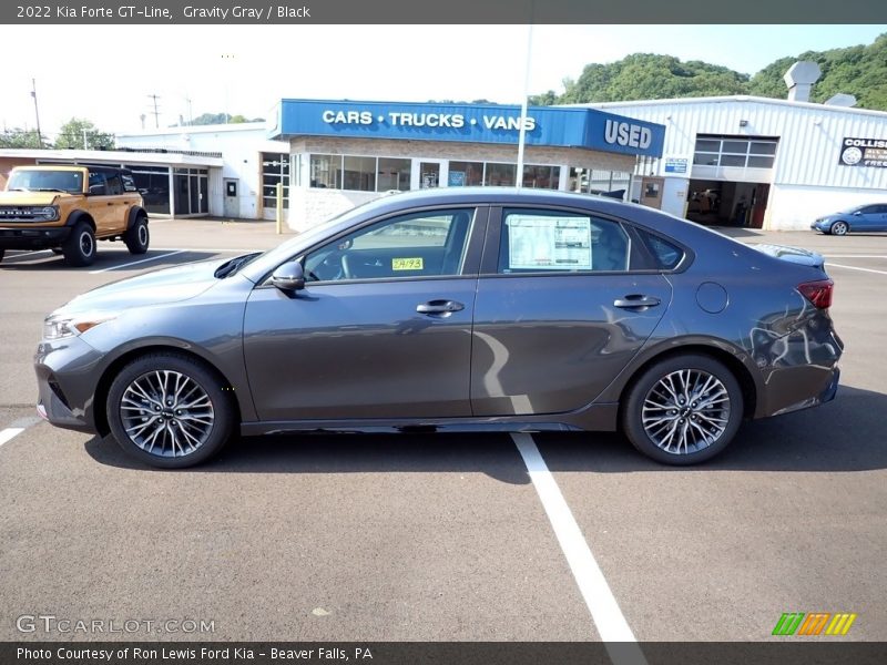 Gravity Gray / Black 2022 Kia Forte GT-Line