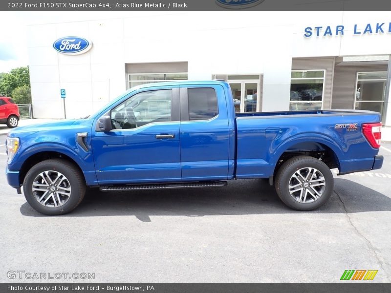 Atlas Blue Metallic / Black 2022 Ford F150 STX SuperCab 4x4