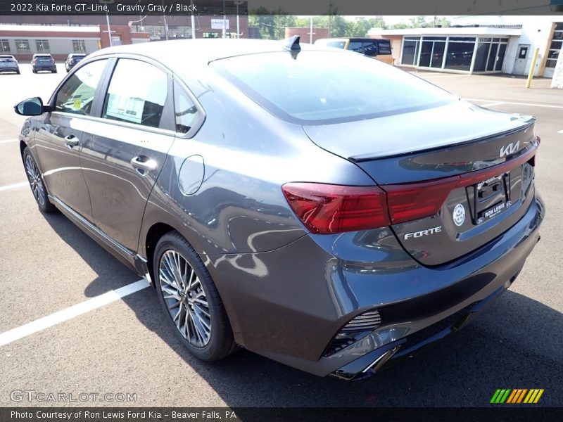 Gravity Gray / Black 2022 Kia Forte GT-Line