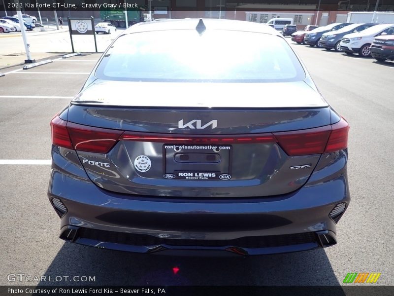 Gravity Gray / Black 2022 Kia Forte GT-Line