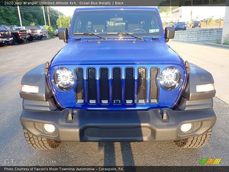 Ocean Blue Metallic / Black 2020 Jeep Wrangler Unlimited Altitude 4x4