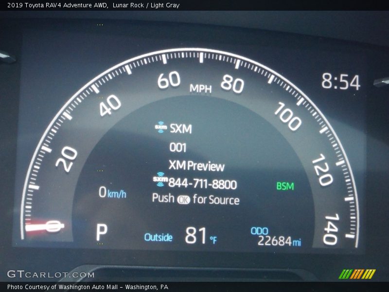 Lunar Rock / Light Gray 2019 Toyota RAV4 Adventure AWD