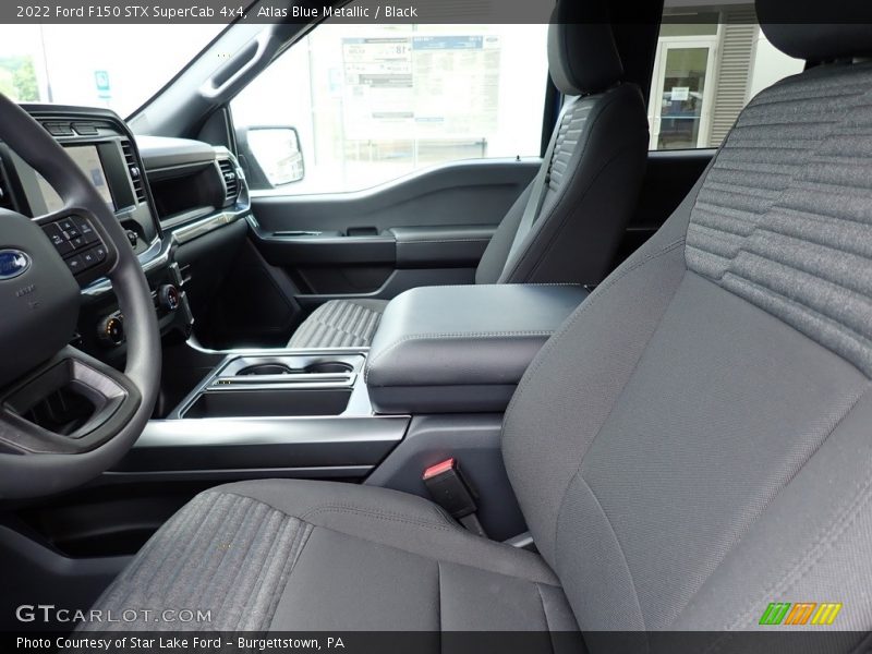 Atlas Blue Metallic / Black 2022 Ford F150 STX SuperCab 4x4