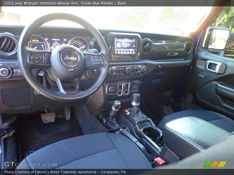 Ocean Blue Metallic / Black 2020 Jeep Wrangler Unlimited Altitude 4x4