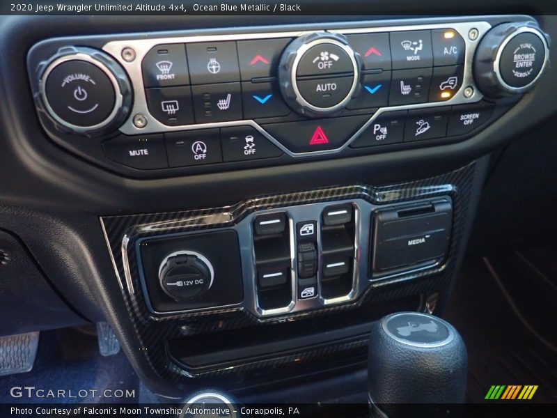 Ocean Blue Metallic / Black 2020 Jeep Wrangler Unlimited Altitude 4x4