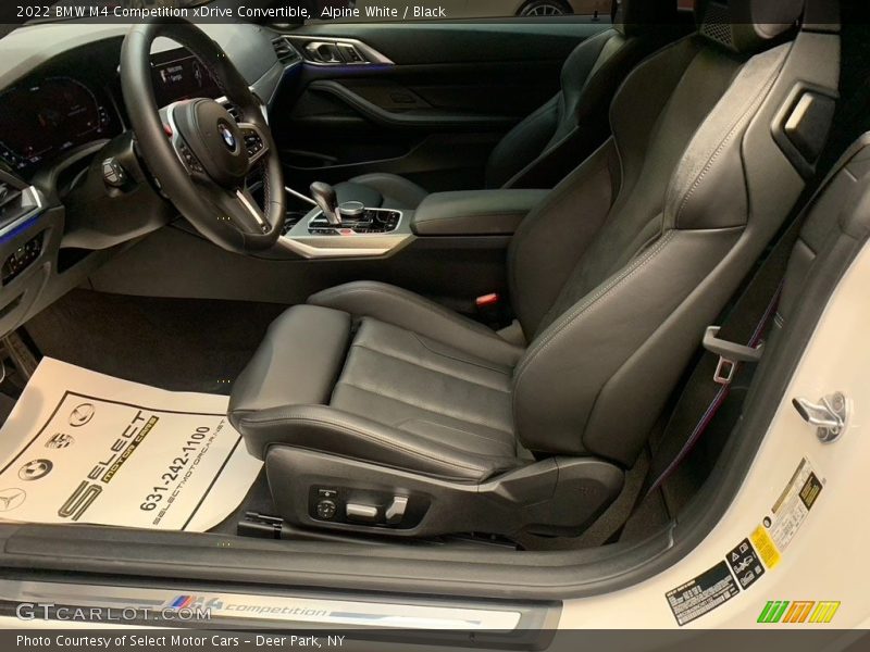 Front Seat of 2022 M4 Competition xDrive Convertible