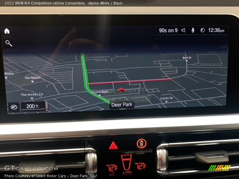 Navigation of 2022 M4 Competition xDrive Convertible