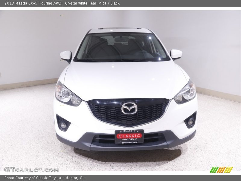 Crystal White Pearl Mica / Black 2013 Mazda CX-5 Touring AWD