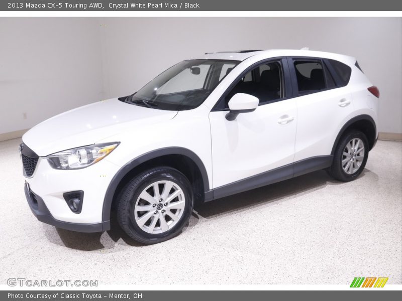Crystal White Pearl Mica / Black 2013 Mazda CX-5 Touring AWD