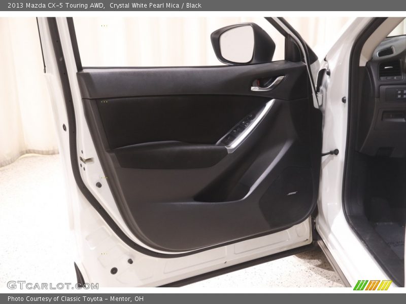 Crystal White Pearl Mica / Black 2013 Mazda CX-5 Touring AWD