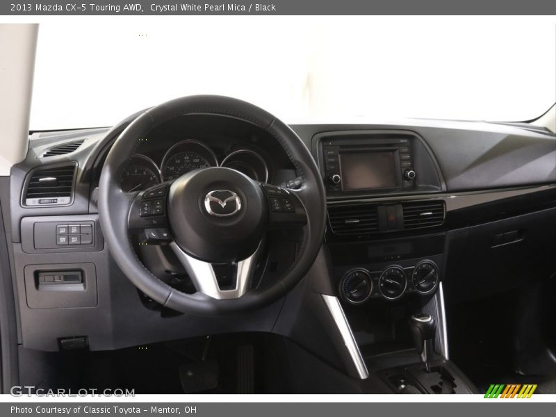 Crystal White Pearl Mica / Black 2013 Mazda CX-5 Touring AWD