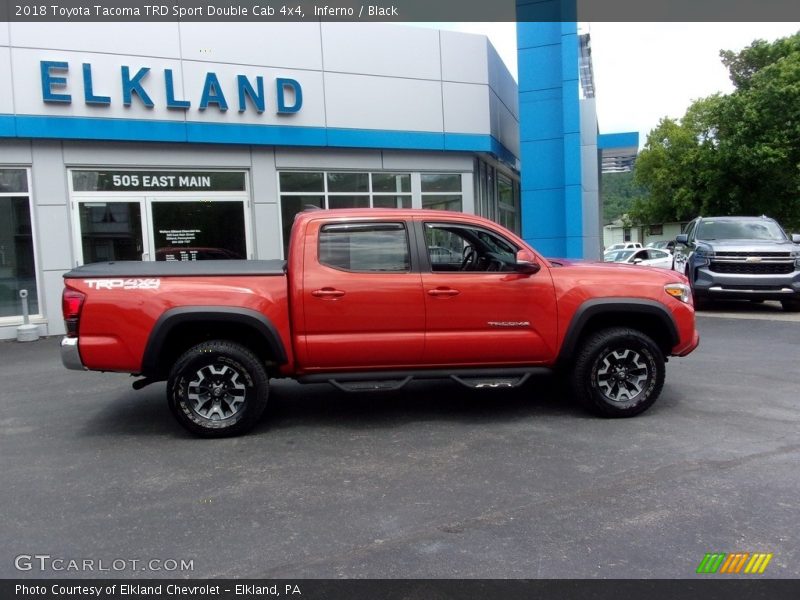 Inferno / Black 2018 Toyota Tacoma TRD Sport Double Cab 4x4