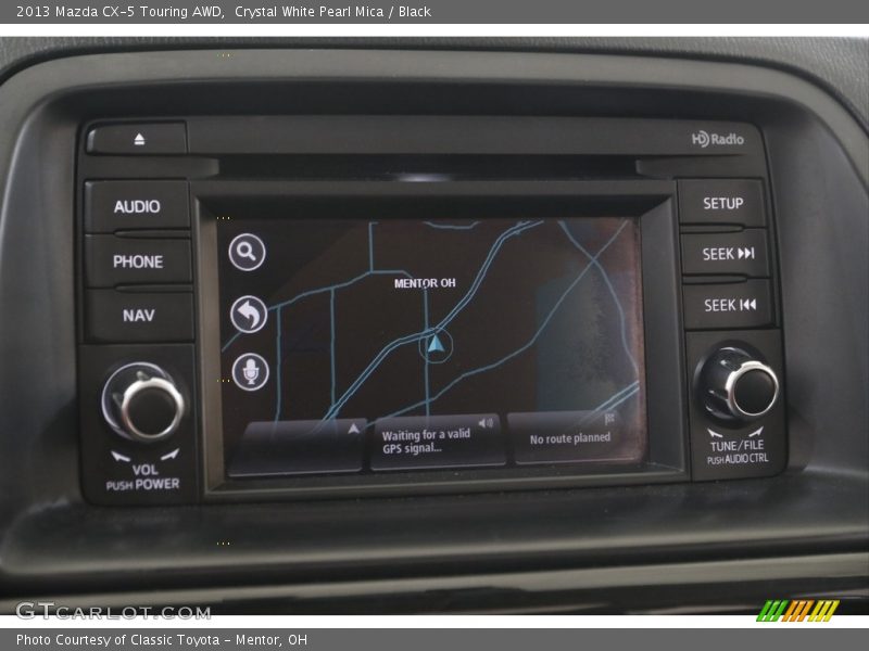 Crystal White Pearl Mica / Black 2013 Mazda CX-5 Touring AWD