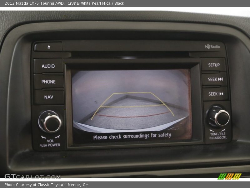Crystal White Pearl Mica / Black 2013 Mazda CX-5 Touring AWD