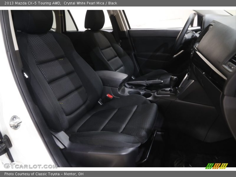 Crystal White Pearl Mica / Black 2013 Mazda CX-5 Touring AWD