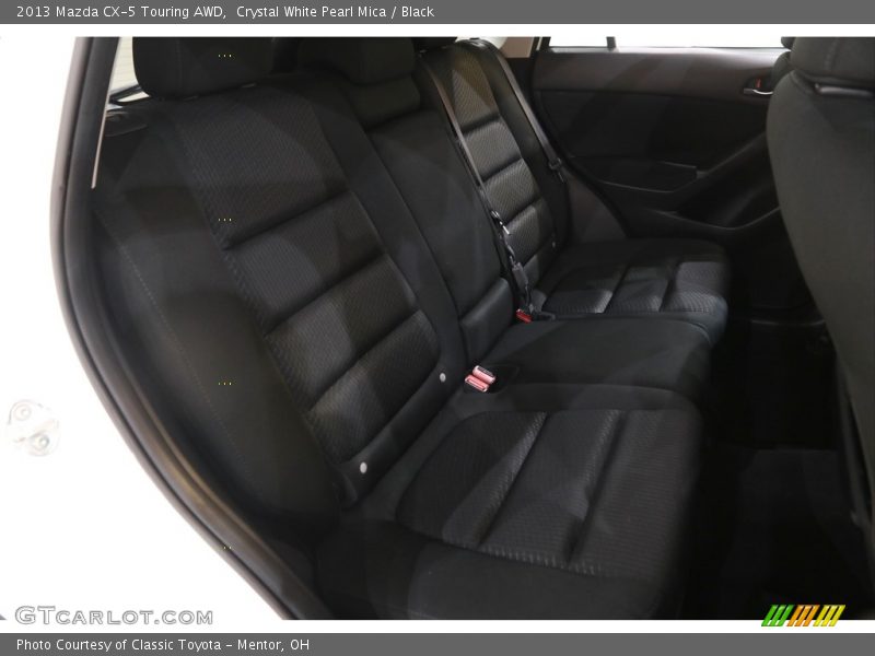 Crystal White Pearl Mica / Black 2013 Mazda CX-5 Touring AWD