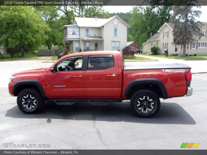 Inferno / Black 2018 Toyota Tacoma TRD Sport Double Cab 4x4