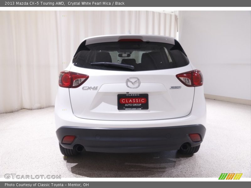 Crystal White Pearl Mica / Black 2013 Mazda CX-5 Touring AWD