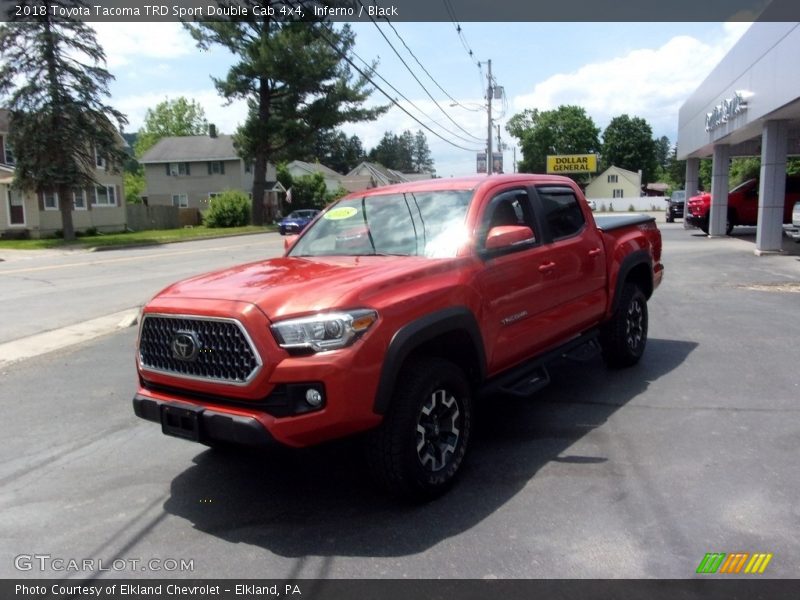 Inferno / Black 2018 Toyota Tacoma TRD Sport Double Cab 4x4