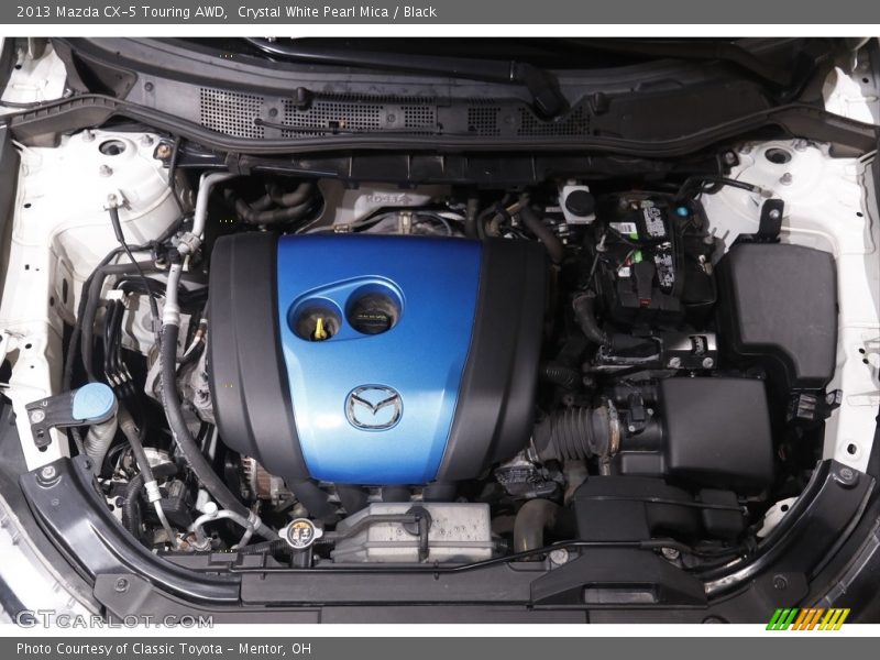 Crystal White Pearl Mica / Black 2013 Mazda CX-5 Touring AWD