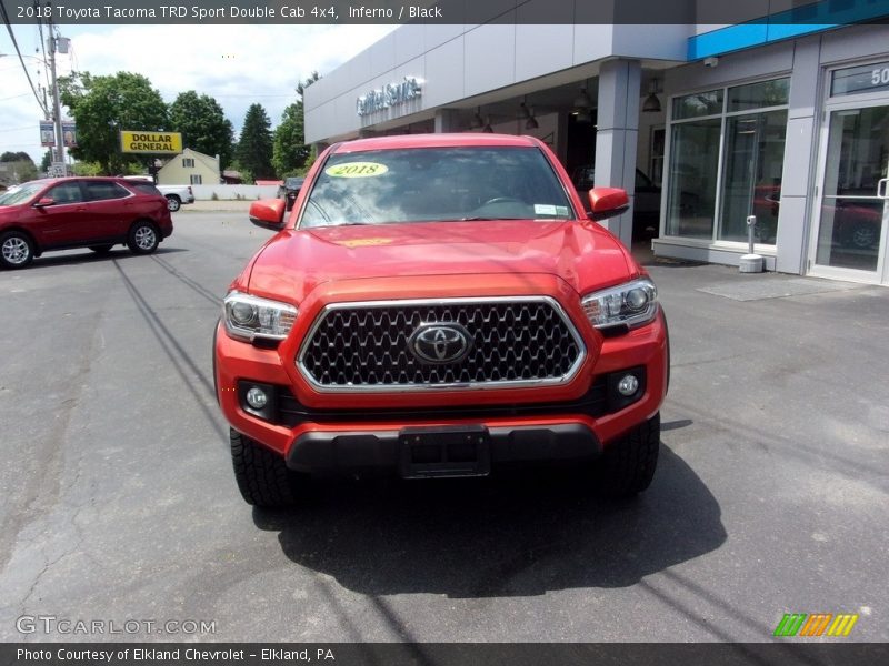 Inferno / Black 2018 Toyota Tacoma TRD Sport Double Cab 4x4