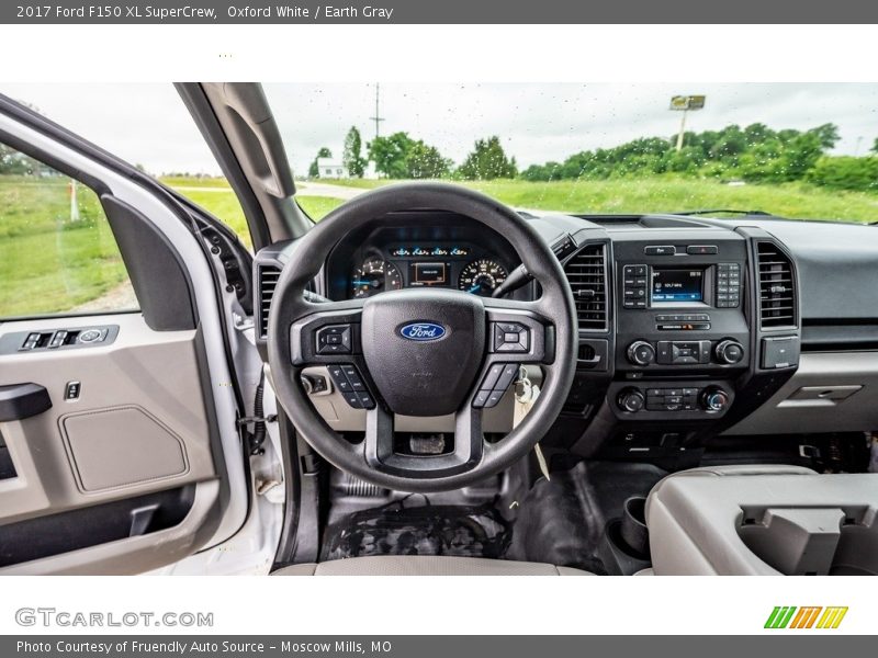 Oxford White / Earth Gray 2017 Ford F150 XL SuperCrew