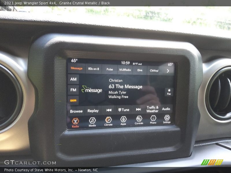Granite Crystal Metallic / Black 2021 Jeep Wrangler Sport 4x4
