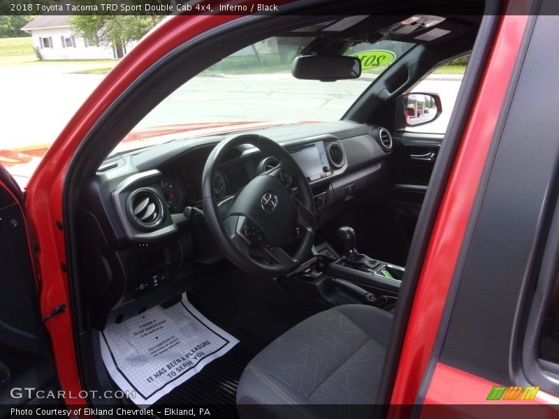 Inferno / Black 2018 Toyota Tacoma TRD Sport Double Cab 4x4