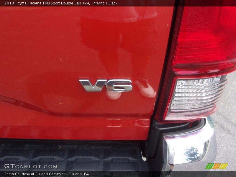 Inferno / Black 2018 Toyota Tacoma TRD Sport Double Cab 4x4