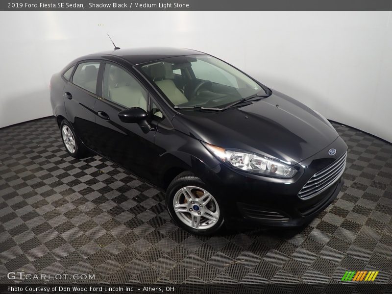 Shadow Black / Medium Light Stone 2019 Ford Fiesta SE Sedan