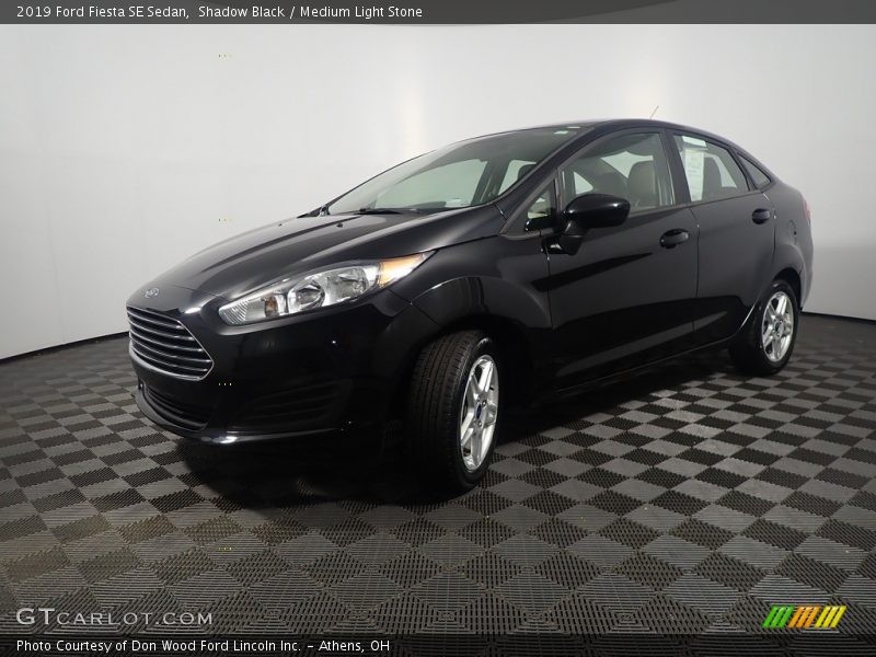 Shadow Black / Medium Light Stone 2019 Ford Fiesta SE Sedan