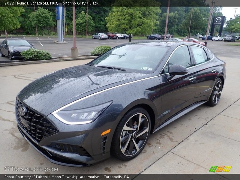 Portofino Gray / Black 2022 Hyundai Sonata SEL Plus