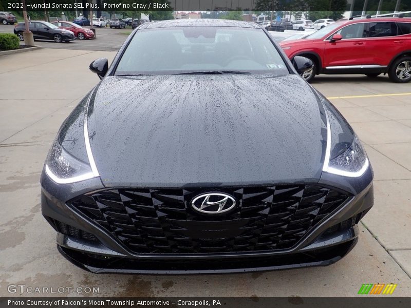 Portofino Gray / Black 2022 Hyundai Sonata SEL Plus