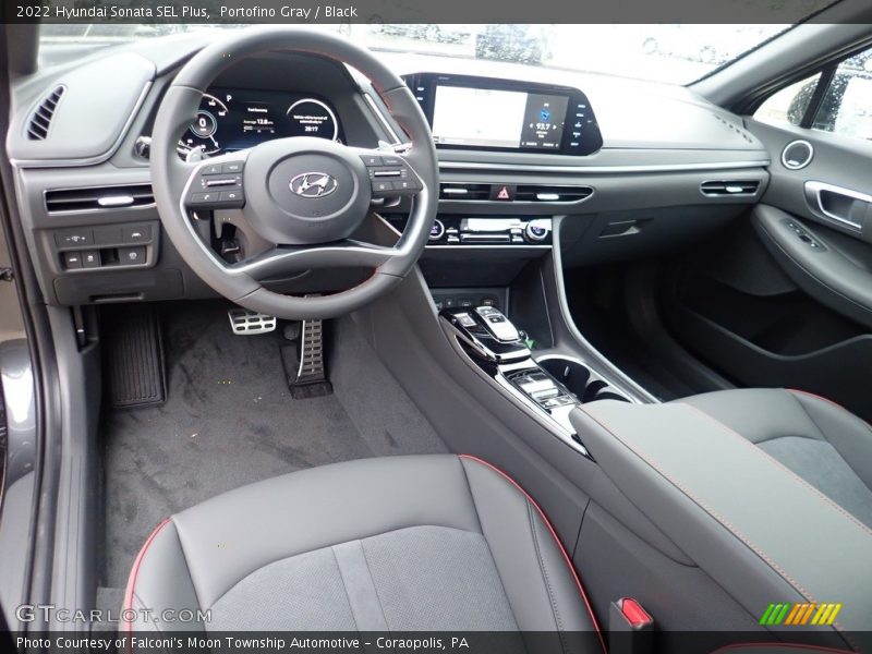 Portofino Gray / Black 2022 Hyundai Sonata SEL Plus
