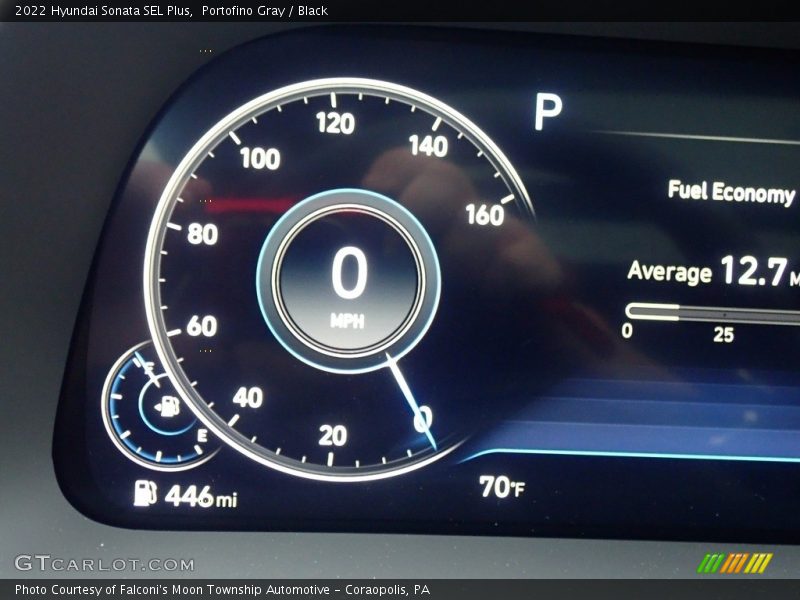 Portofino Gray / Black 2022 Hyundai Sonata SEL Plus