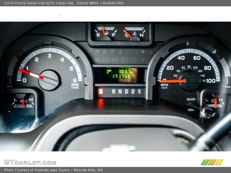 Oxford White / Medium Flint 2014 Ford E-Series Van E250 Cargo Van