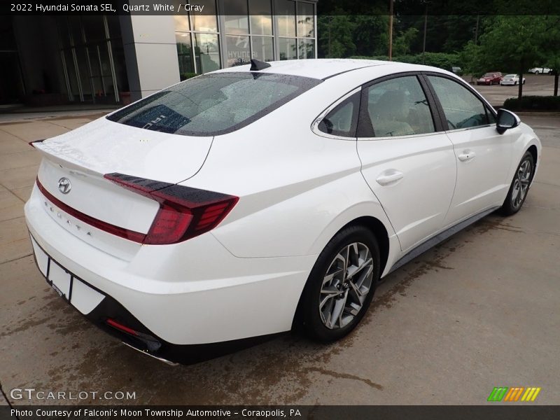 Quartz White / Gray 2022 Hyundai Sonata SEL